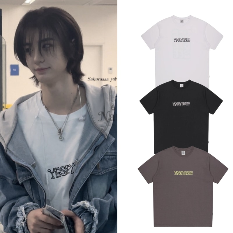 【BOYNEXTDOOR イハン着用】BND　Leehan着用Y.E.S PJW Logo Tee オーバーサイズTシャツ