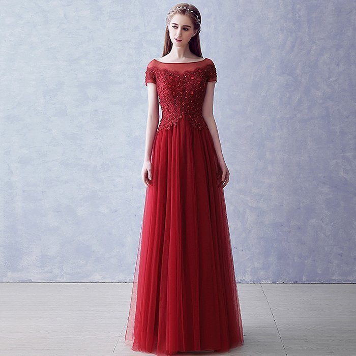 カラードレス レッド パーティードレス 演奏会用ドレス ロングドレス ウェディングドレス 発表会 結婚式 ピアノ 二次会 ドレス 前撮り 結婚式 花嫁 披露宴