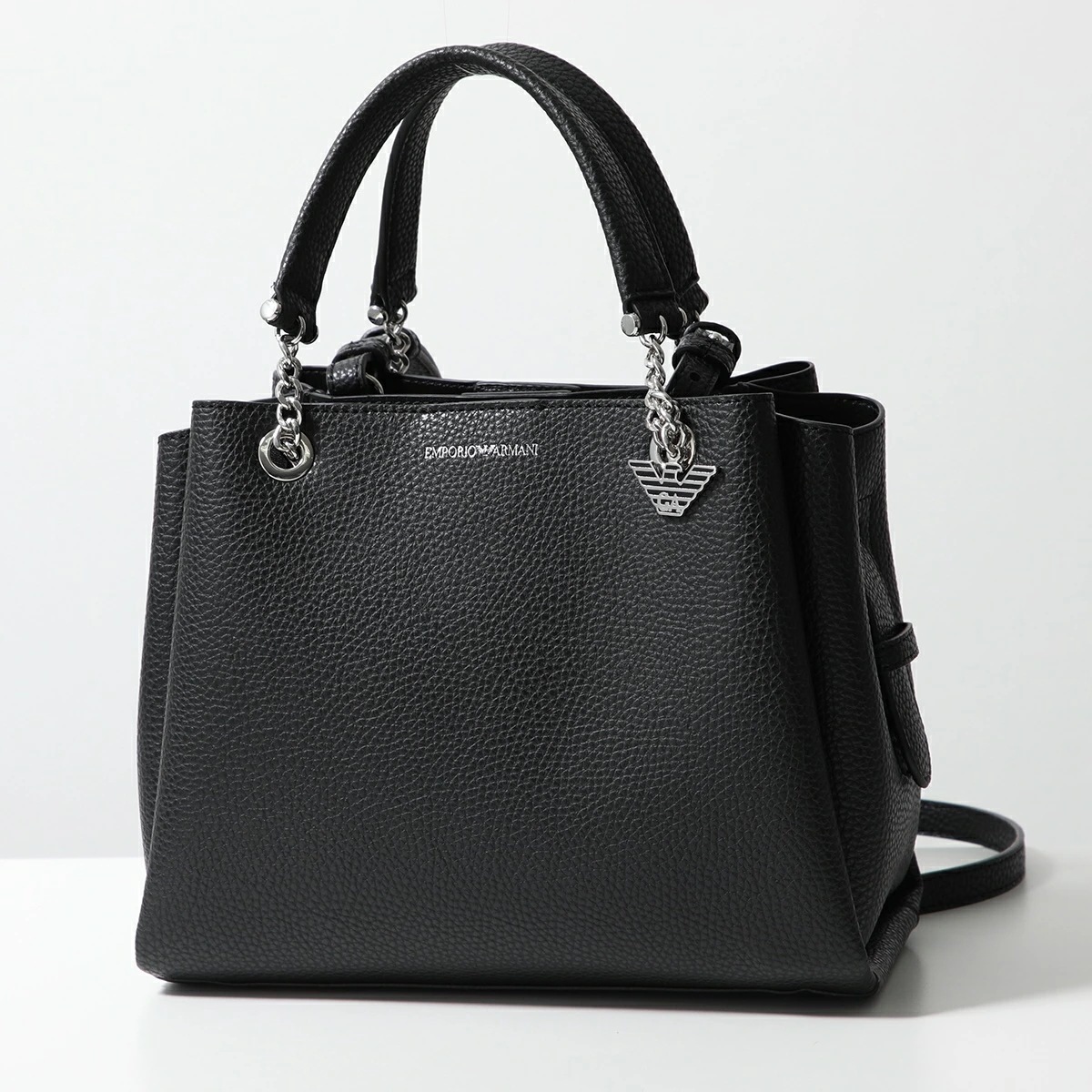 EMPORIO ARMANI エンポリオアルマーニ ハンドバッグ Y3D159 YFN6E レディース ショルダーバッグ ロゴ 鞄 81386/BLACK/BLACK