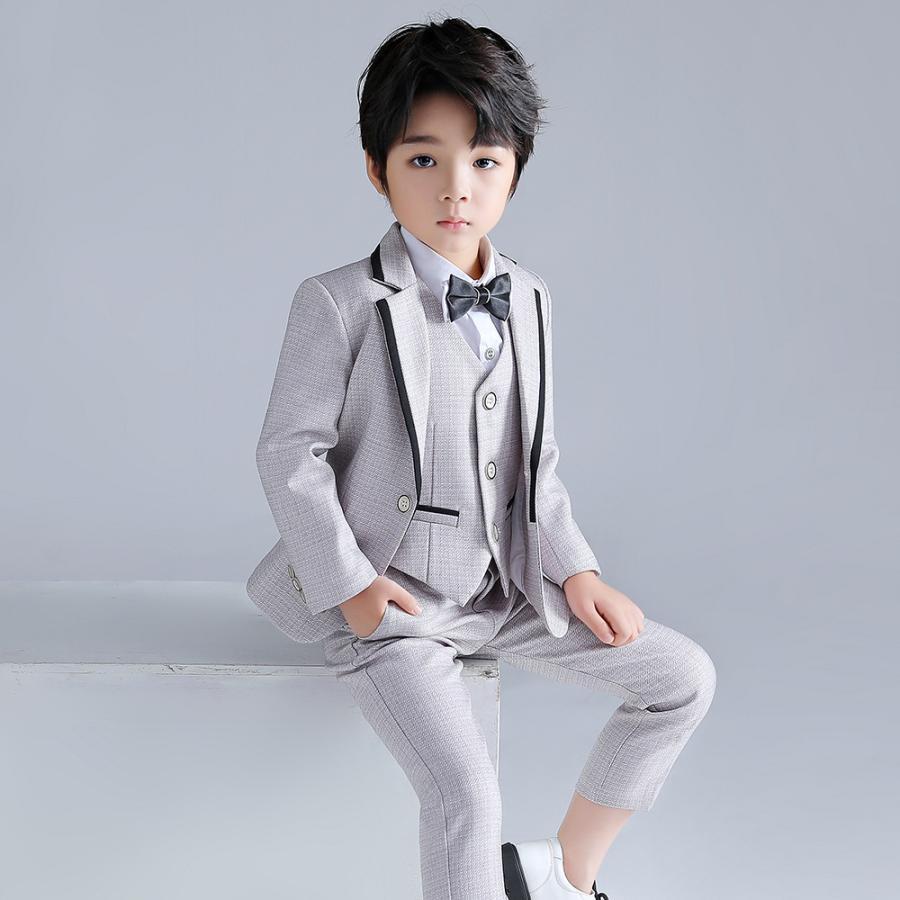 5点セット 子供スーツ 子供服 フォーマル スーツ 男の子 上下セット 長袖 子供スーツ 男の子スーツ 子供 キッズ 入園式 入学式 卒業式 七五三 初節句 お宮参り