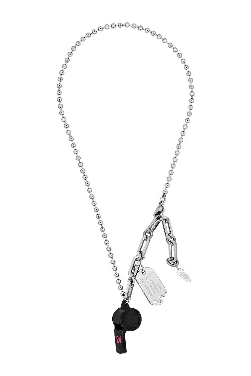 【SENTIMENTS】 NO.553 [BLACK PINK] 24 COLOR WHISTLE NECKLACE