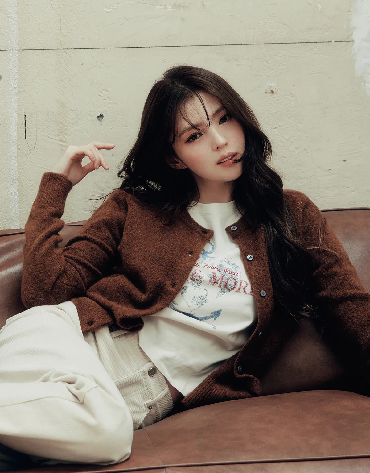 [ハン·ソヒ 着用]354914 女 ウール クルーネック カーディガン(12GG)_5color 韓国の人気ファッションブランド