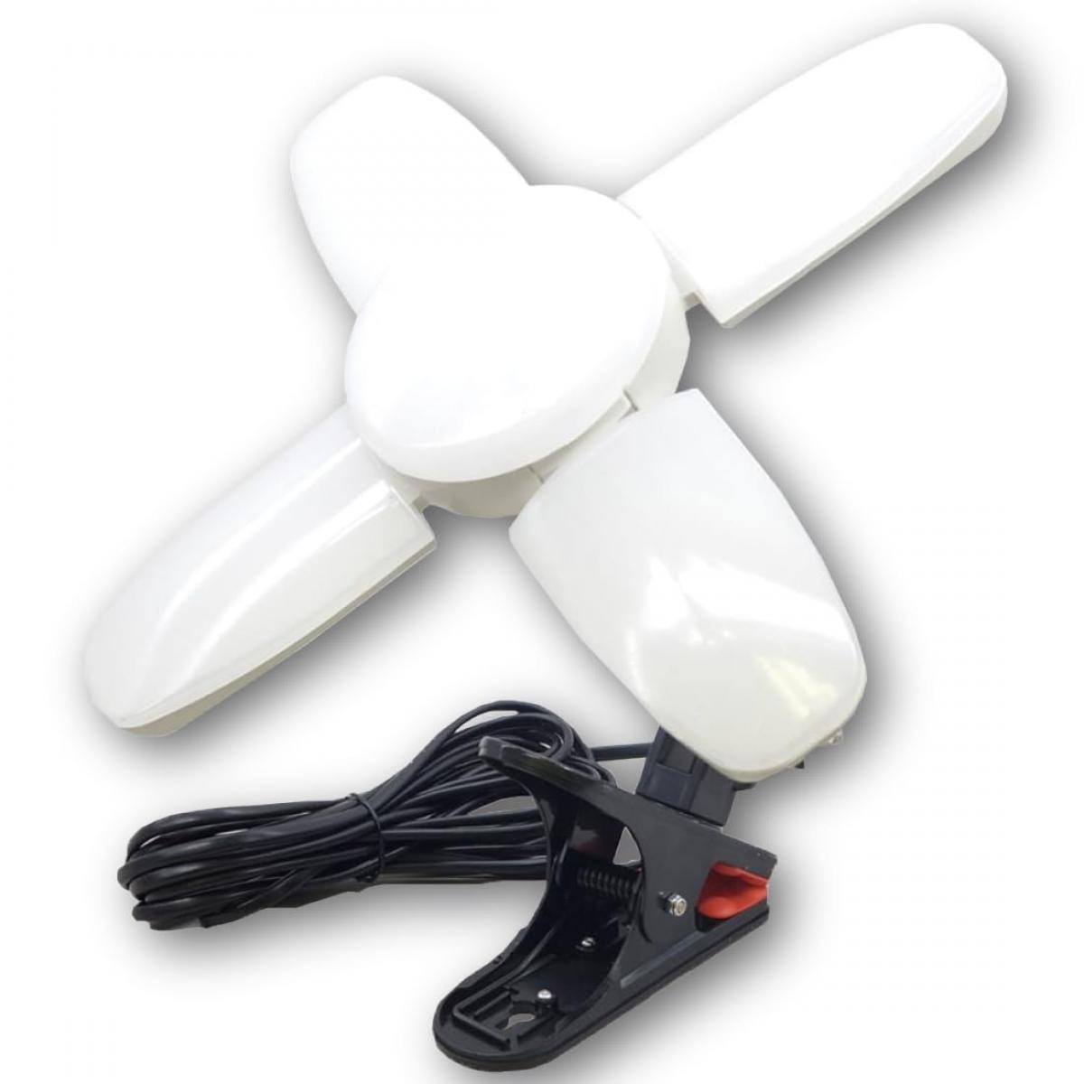 熱田資材 WING ACE ウィングエース SLX-60CL LED電球付クリップランプ スーパールミネX60CL 屋内用 7000ルーメン マグネット付大型クリップ