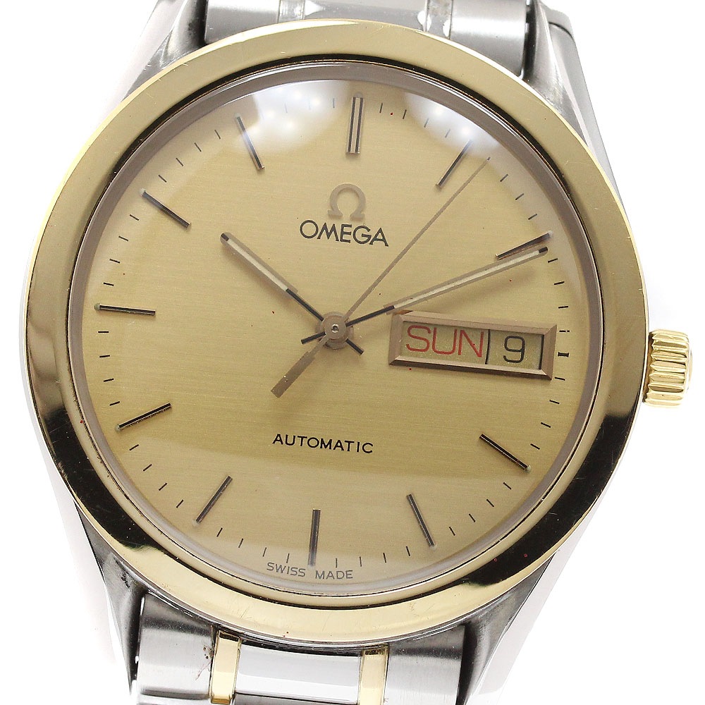 ベルト訳あり オメガ OMEGA 5120.10 クラシック YGベゼル 自動巻き メンズ 保証書付き_910643【中古】