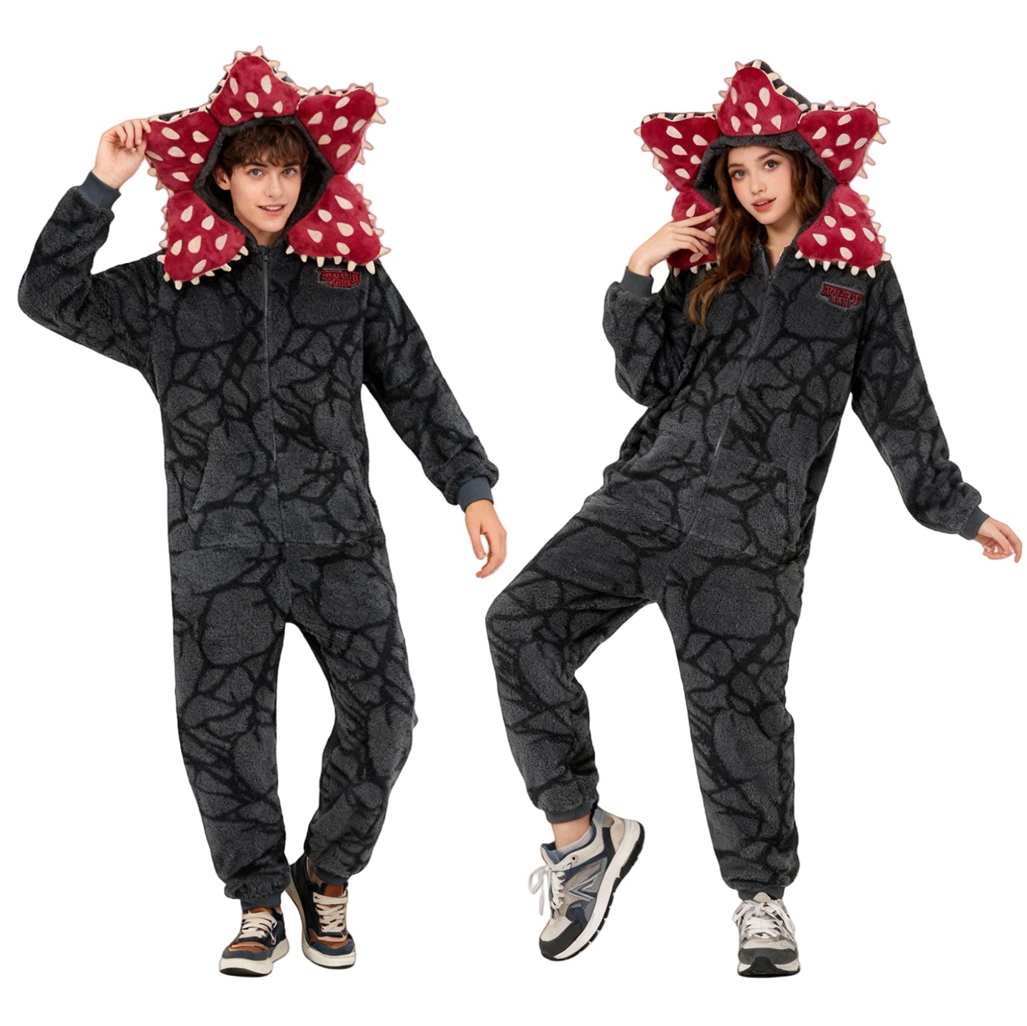 ストレンジャーシングス 服 デモゴルゴン 着ぐるみパジャマ コスプレ衣装 コスチューム ストレンジャーシングス グッズ パジャマ ルームウェア 厚手ルームウェア もこもこ ユニセックス 男女兼用