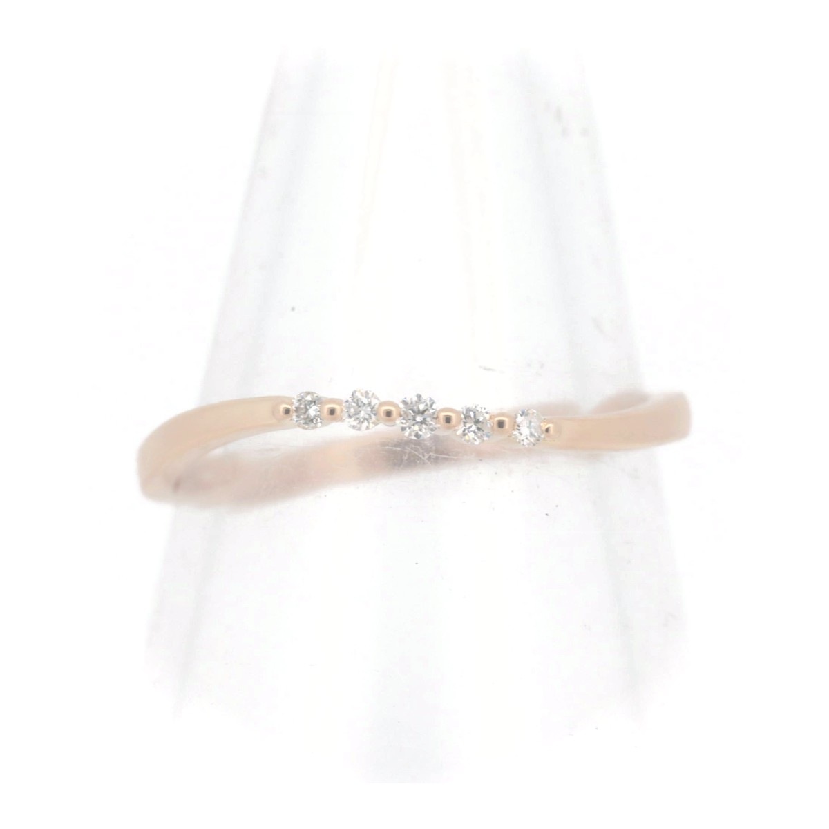 ダイヤモンド リング 指輪 9号 K18PG(18金 ピンクゴールド) 質屋出品