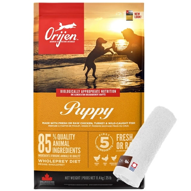 【正規品】オリジン パピー 11.4kg 【犬想いオリジナル今治ハンドタオルプレゼント】【タオルカラー ホワイト】