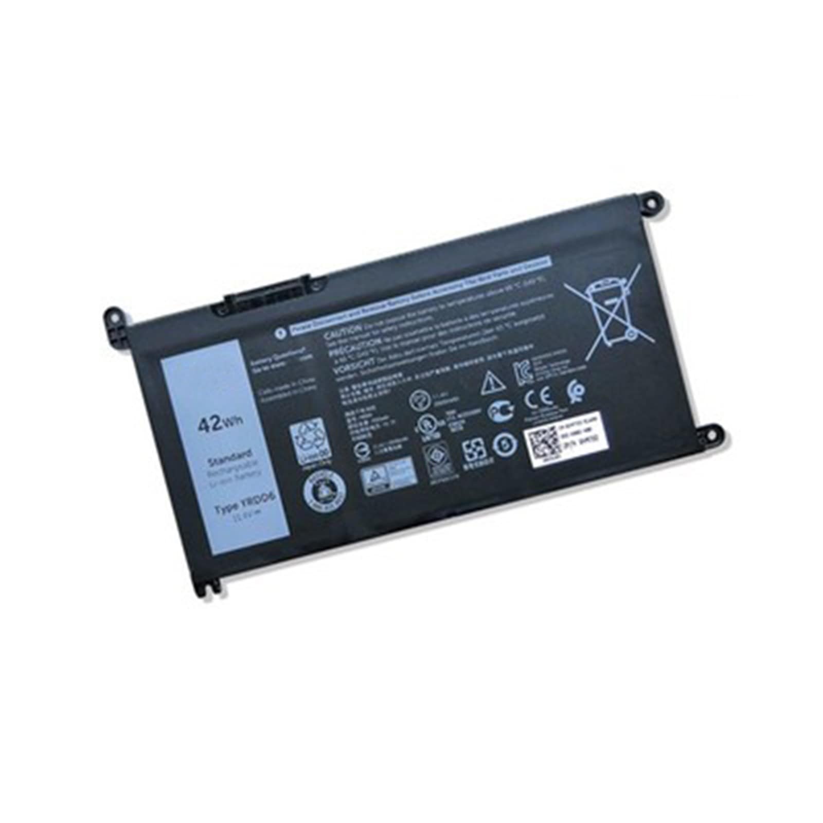 YRDD6 電池・DELLノートパソコン互換 inspiron5480 5482 5485 5584 5590 YRDD6 42Wh 3500mAh 交換用のバッテリー dc909-A1255