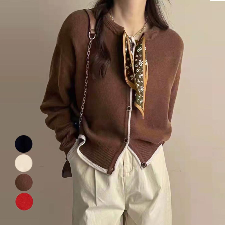 HOT!!!韓国風ニットカーディガンレディース