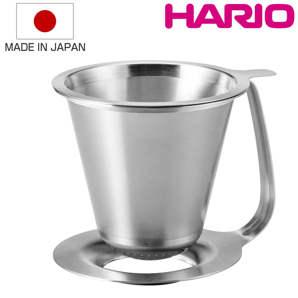 ハリオ ダブルステンレスドリッパー 1ー4杯用 粕谷モデル ステンレス KDD-02-HSV HARIO 食洗機対応 ドリッパー コーヒードリッパー ステンレス製 コーヒー用品 コーヒーグッズ