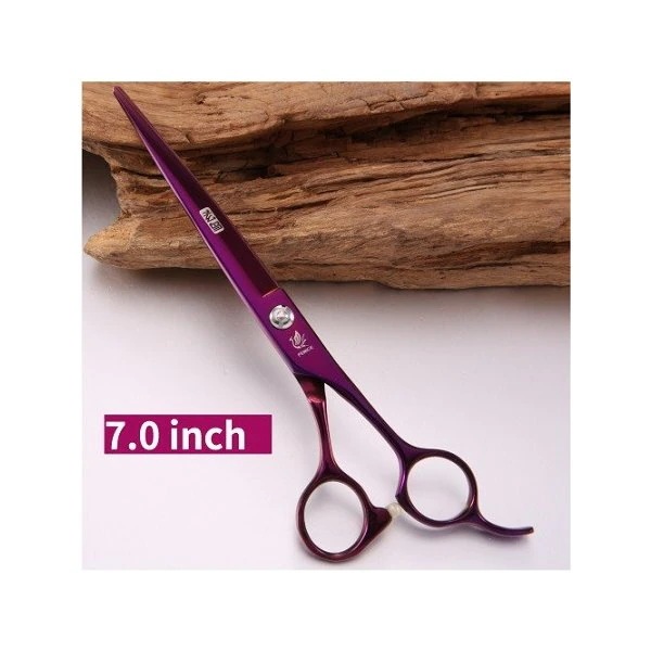 Fenice 7.0 / 8.0インチプロフェッショナルJP440Cペット犬グルーミングカッティングハサミストレート鋏 7 inch