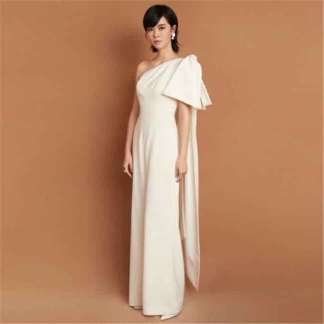 受注生産　ホワイト ウェディングドレス　Aライン　ズボン　パンツドレス ロングドレス ウェディングドレス レース 素地 ファスナータイプ　xs～xxxl　Wedding Dress　お花嫁　結婚式