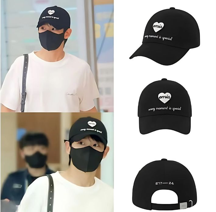 HEART WAPPEN BALL CAP-BLACK