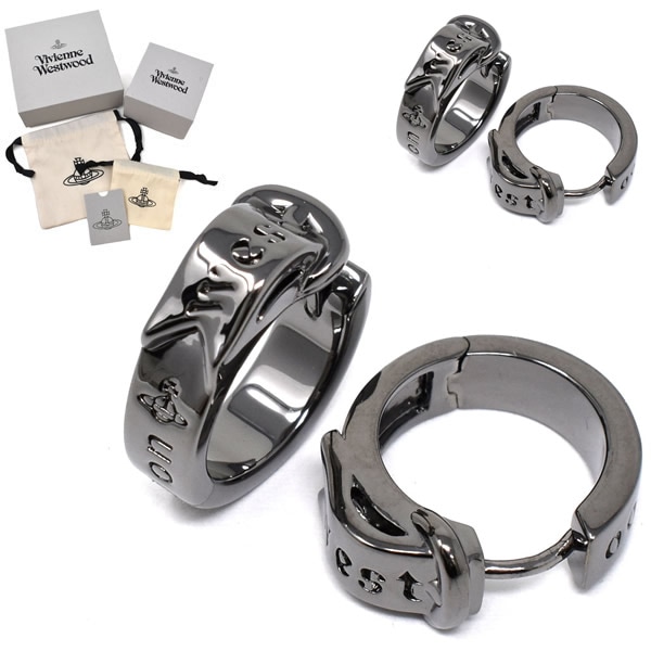 ピアス 62030032 02S001 BOBBY EARRINGS ガンメタル