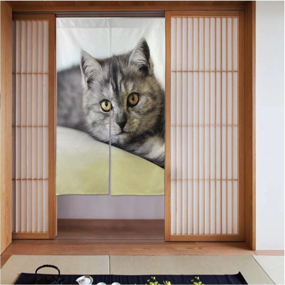 カーテン3456in cat-dog-dog-and-cat-cat-dog-pet 良いドレープ滑らかでしわになりにくい