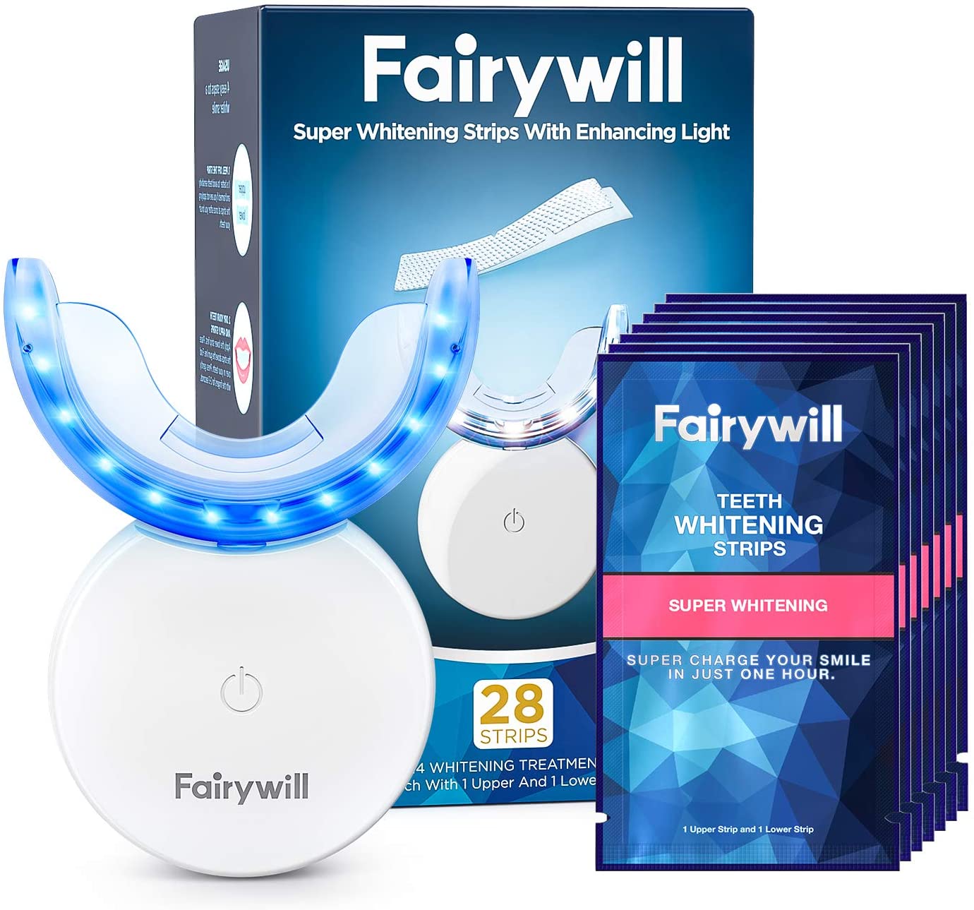 [アメリカ無料][検証済みの効果] 光付き歯のストリップ光付き28個エクスプレス3