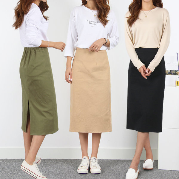 S-3XL/Hライン/ラージ/バンディング/ロングスカート 5,094円