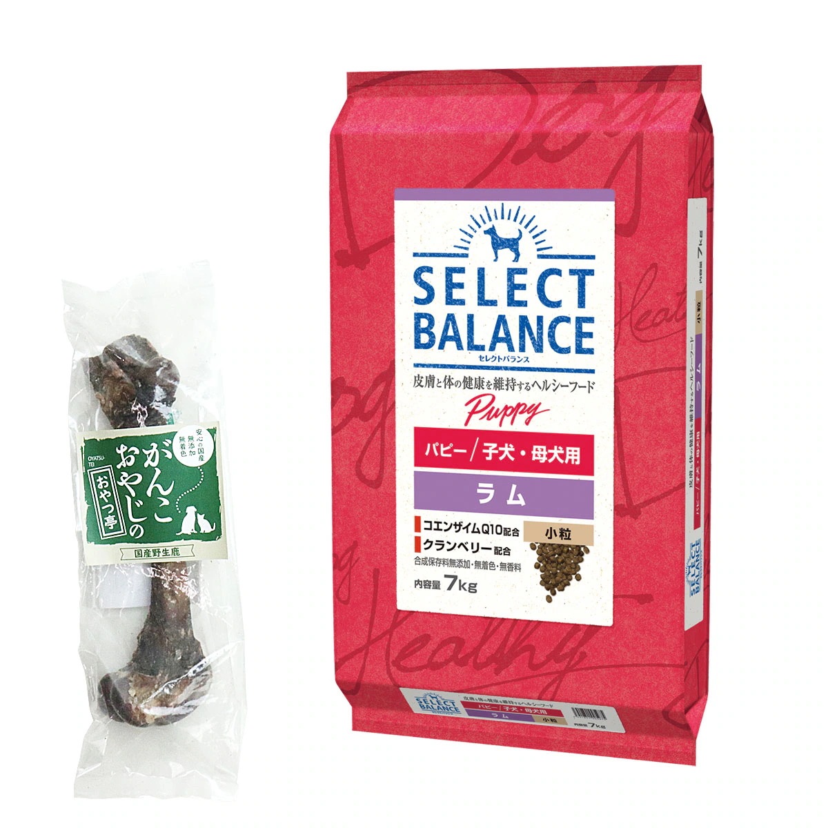 パピーラム 小粒7kg【国産鹿レッグボーン 1本Mサイズ付き】犬 ドッグフード