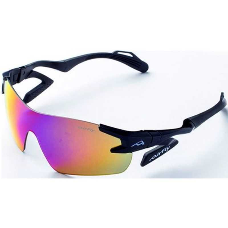 名古屋眼鏡　AirFly エアフライ AF-301 C-3（ブラック/パープルゴールドミラー）　AF301_3