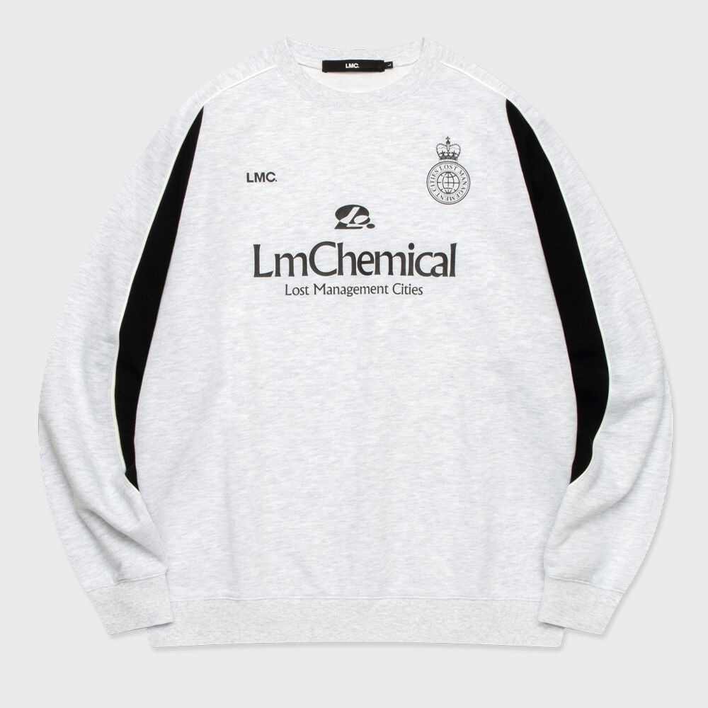 LMC ケミカルサッカーセーターライトヘザーグレー