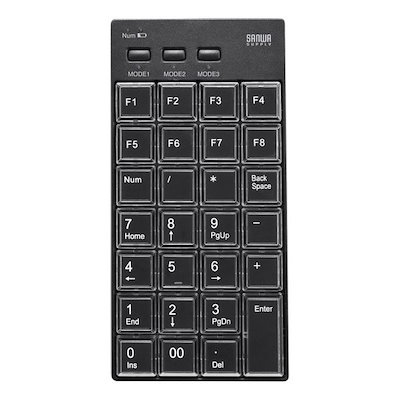 他サイト： プログラマブルテンキー Bluetoothモデル NT-BT26BKの商品画像