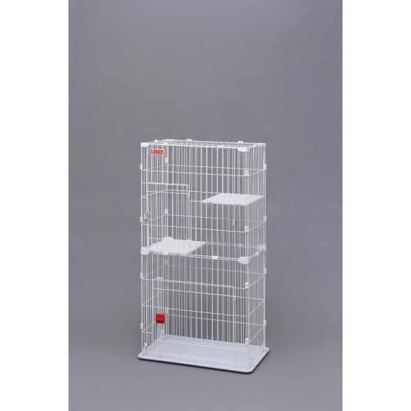 アイリスオーヤマ スリムキャットケージ2段 PSCC-752 ホワイト 猫 ケージ アイリスオーヤマ 2段 キャット ゲージ おしゃれ コンパクト 猫用ケージ 猫ゲージ 9,735円