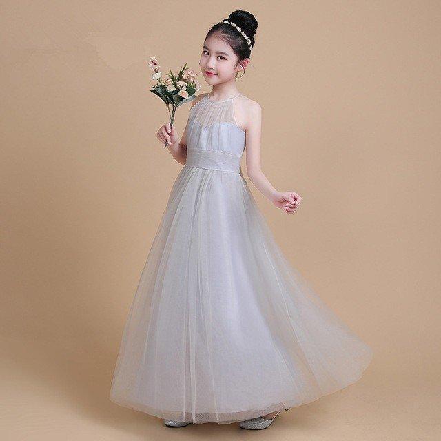 超目玉 刺繍 花柄ドレス 子供ドレス 子供服 女の子 きれいめ 110160cm 結婚式 発表会 ワンピース ロングドレス ジュニア キッズ