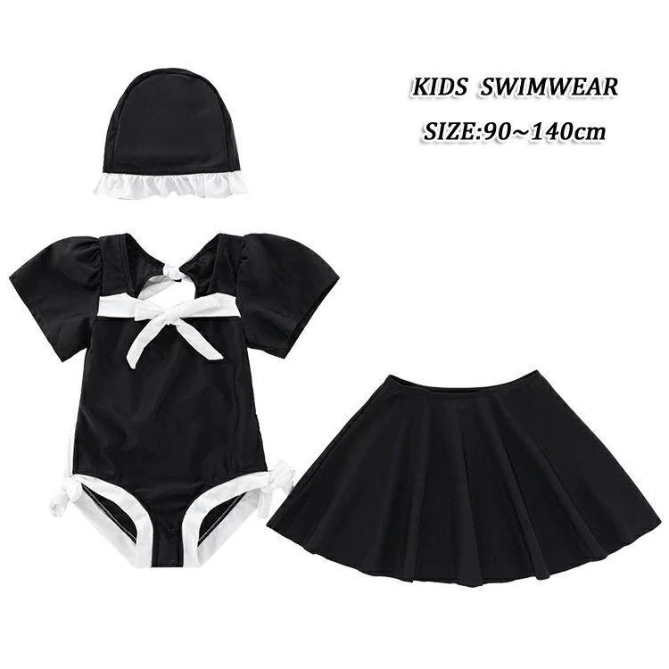 【新品】子供 女の子 水着 セパレート 3点セット 水着 キッズ 女の子 ワンピース　低校生 スクール水着　女の子 水着 可愛い　ベビー　水着 みずぎ おしゃれ ビキニセ