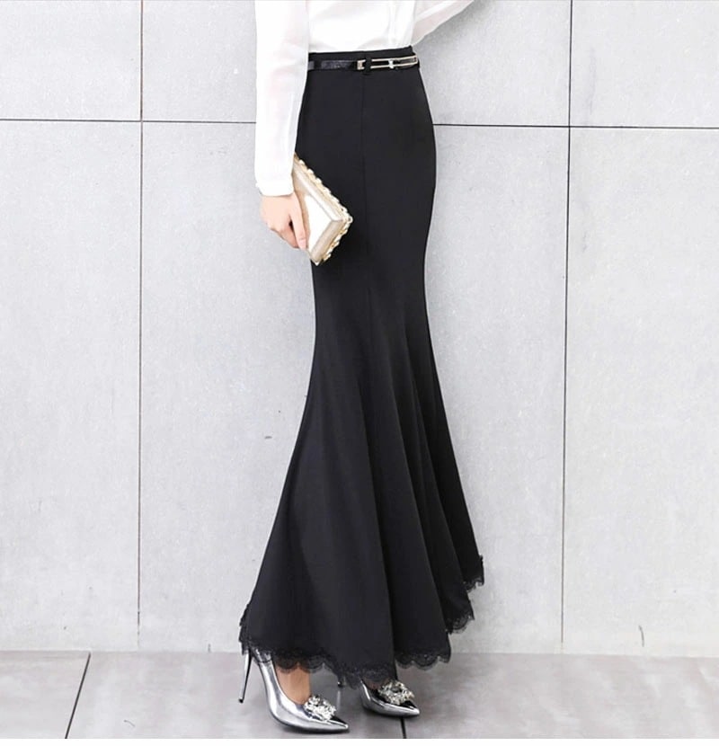 【本日限り激安SALE】最安値に挑戦 短納期 スカート タイト マーメイド ロングスカート タイトスカート ファスナーウェスト マーメイド 楽チン ロング丈 レディース ボトムス マキシ丈 ペンシル