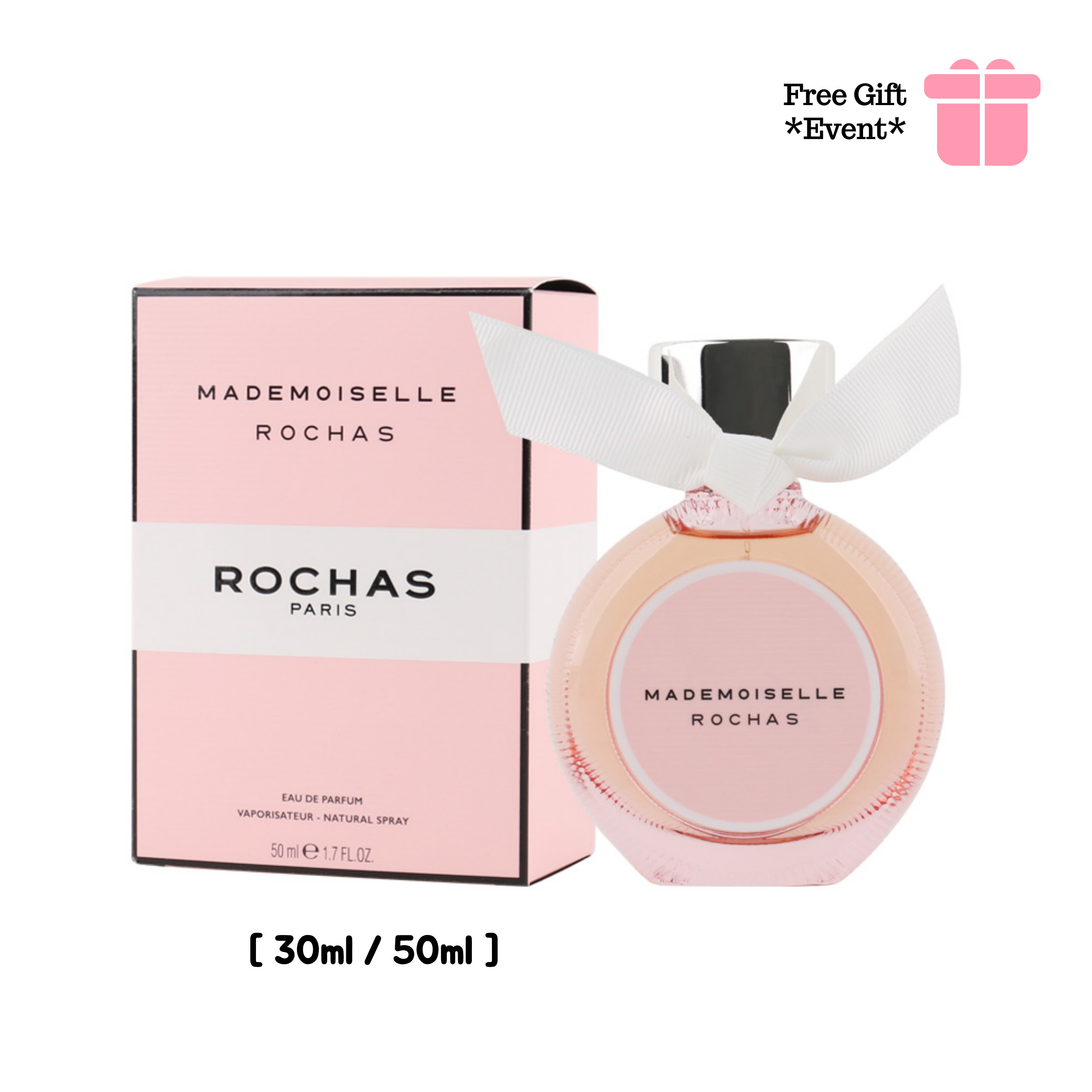 マドモアゼル EDP 30ml/50ml 生き生きとした自由な女性のための香水/フローラルフルーティー系の香り/若いパリジェンヌの堂々とした態度