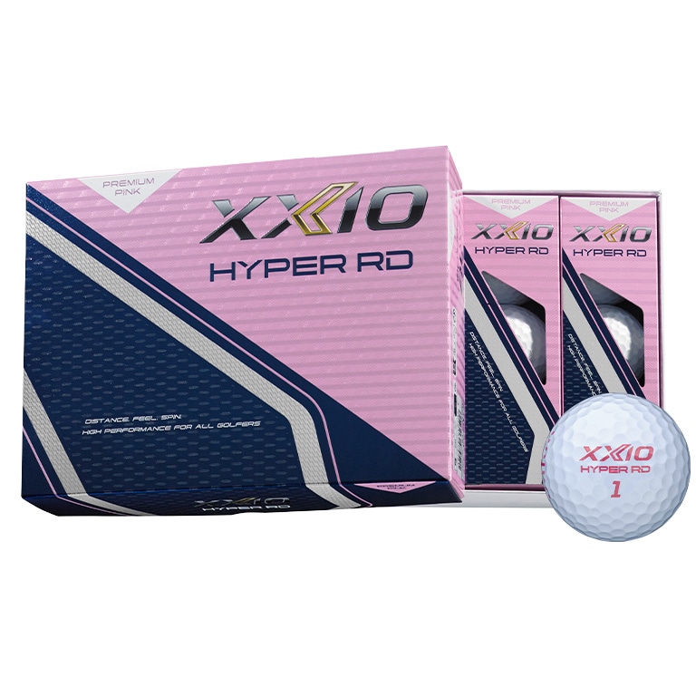 ダンロップ　ゼクシオ XXIO-HYPER-RD-PK-12P ゼクシオ HYPER RD ゴルフボール 1ダース 12個入り（プレミアムピンク） XXIOHYPERRDPK12P