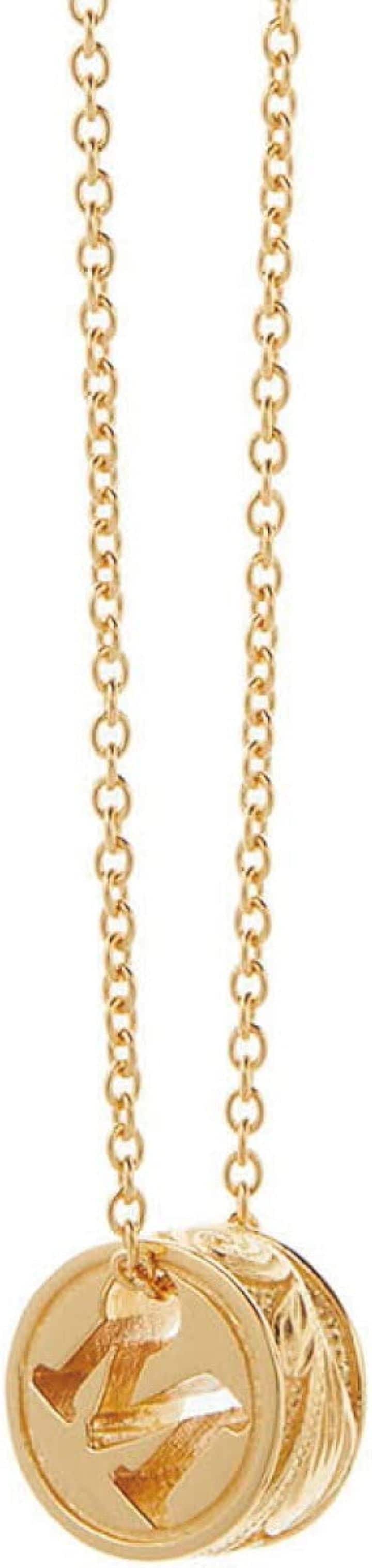 サージカルステンレス製 ハワイアンジュエリー バレル 樽 イニシャル スクロール ネックレス