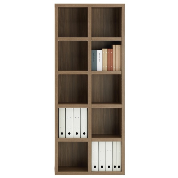 フナモコ ラチス ハイタイプシェルフ (幅75×高さ180cm) リアルウォールナット FBD-75T 日本製