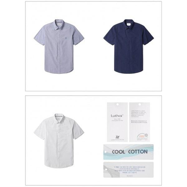 コットン100% シアサッカー カジュアルシャツ 3種択1 ZPF2WC1552