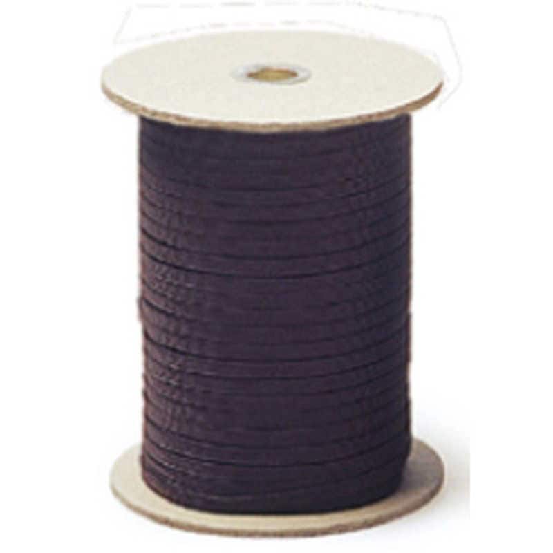 福井金属工芸　平ひもポリプロピレン茶5mm 400m　NO.6522