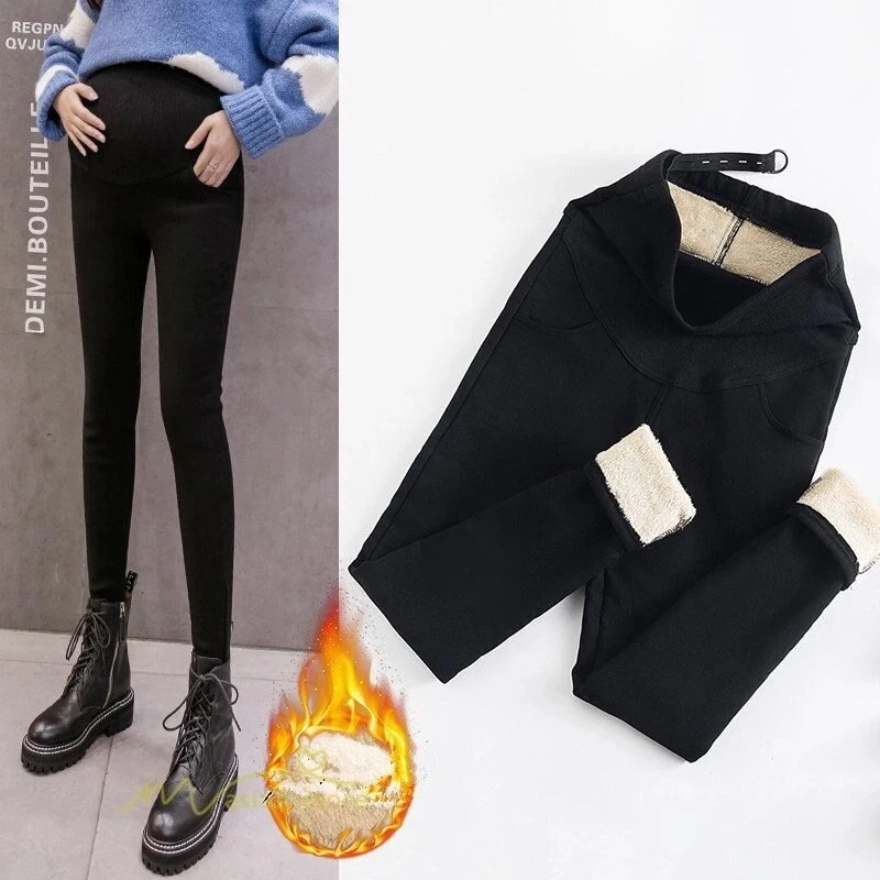 10pscグループ買い価格マタニティ 裏起毛 パンツ レディース 綿 ふわふわ あったか 美脚 ストレッチ 妊婦 ズボン 保暖