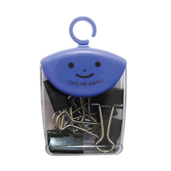 （まとめ）ミツヤ ツレテッテ ダブルクリップ口幅19mm 黒 1セット（40個）[x3]