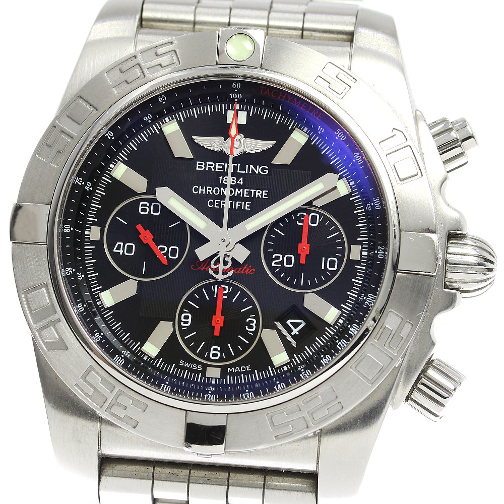 ブライトリング BREITLING AB0111 クロノマット44 デイト 自動巻き メンズ 保証書付き_803289【中古】