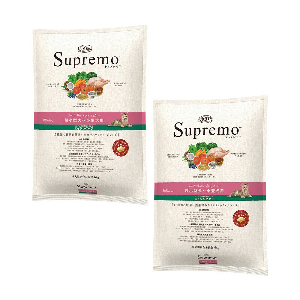 ニュートロ　超小型犬ー小型犬用　シニア犬用（エイジングケア）　６ｋｇX２袋　お一人様１点限り　ＣＲＣ45―02―53―10―00