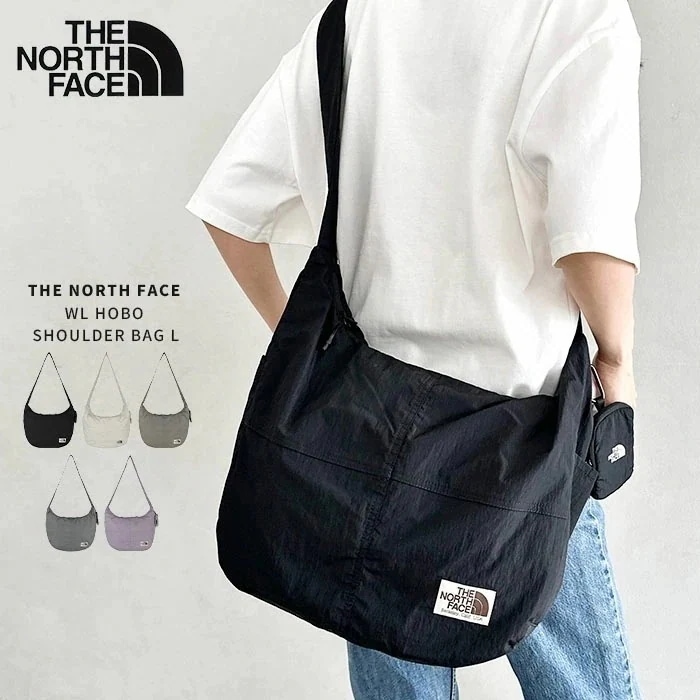 【送料無料】THE NORTH FACE / WL HOBO SHOULDER BAG L ノースフェイス ショルダーバッグ ポーチ 軽量 肩掛け 斜め掛け 大容量 500mlペットボトル 正規品