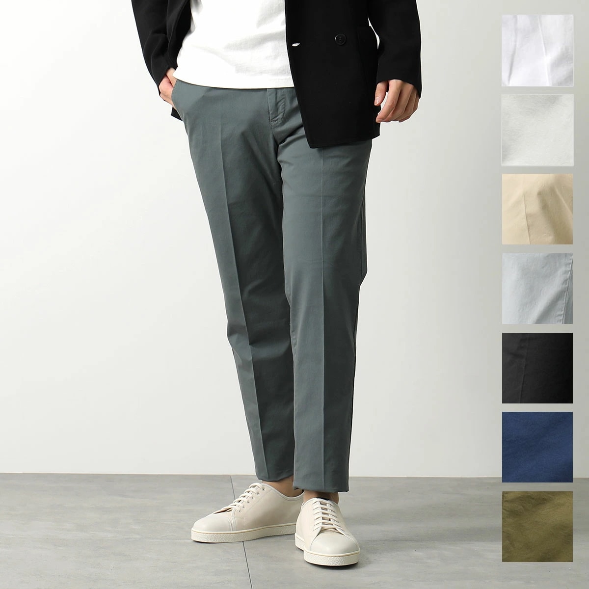 PT TORINO ピーティートリノ スラックス COVT01Z00CL1 NU35 メンズ ノープリーツ スリムフィット ストレッチ テーパード パンツ カラー9色