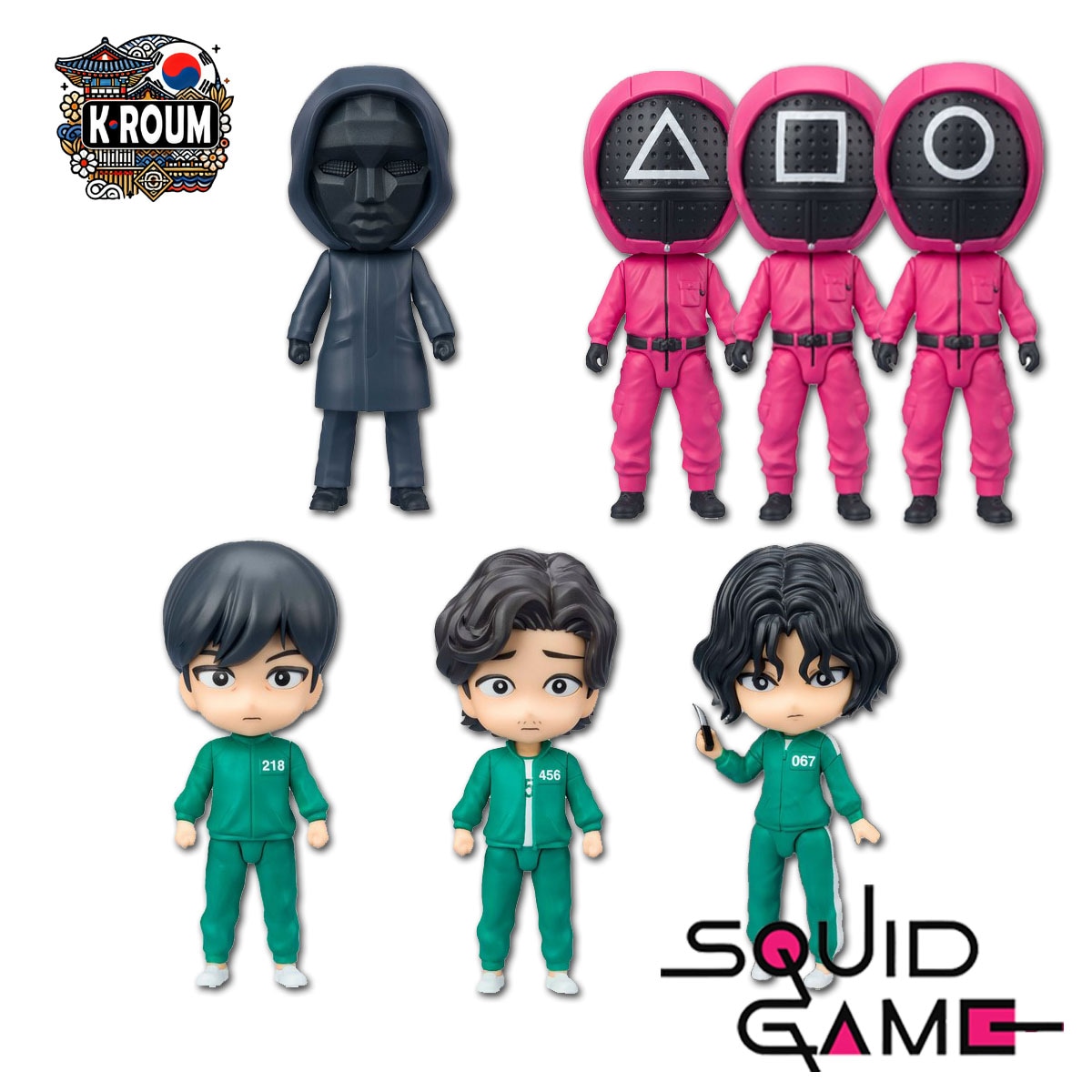 [Bandai] Squid Game FiguArt & Mini 7 Types イカゲーム ドッジボールアート&ミニ7種