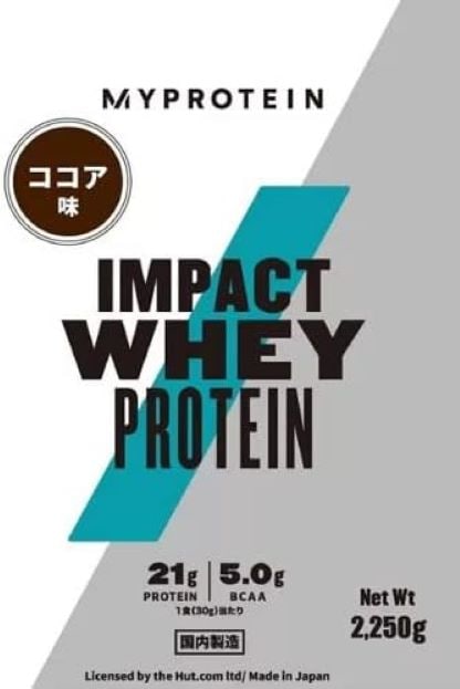 マイプロテイン インパクトホエイ プロテイン 2,250g/袋　 ココア味