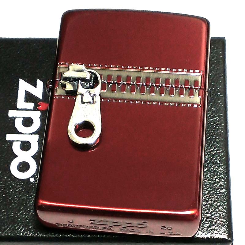 ZIPPO ライター ジッパー イオンレッド 両面加工 イオンコーティング 彫刻 ジッポ かっこいい メタル貼り おしゃれ メンズ ギフト プレゼント