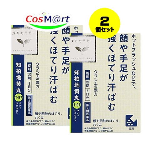 【2個セット】 【第2類医薬品】JPS知柏地黄丸料エキス錠N 120錠 4987045182648-2