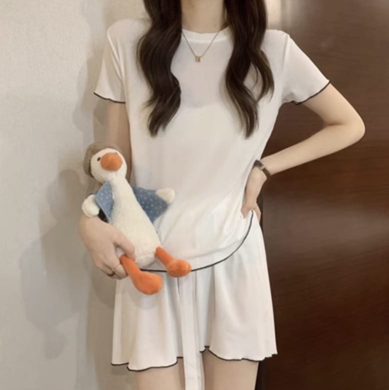 レディース ルームウェア パジャマ トップス パンツ 半袖 かわいい 大人可愛い きれいめ シンプル カジュアル 上品 おしゃれ かっこいい レトロ こなれ感 ラフ ガーリー ルーズ 個性的 クール 8,818円