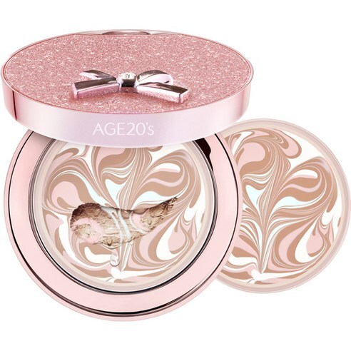 エッセンスカバーパクト リボンジュエリーエディション 14g + 詰め替え 14g セット 21号 ライトベージュ 1セット 5,661円