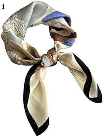 【20%OFFクーポン～】スカーフヘアバンド 印刷された小さな正方形のスカーフの女性の髪ののスカーフのヘアタイのスカーフ ヘアアクセサリー