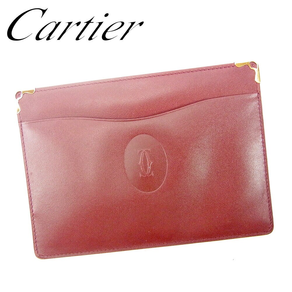 マルチケース パスポート　ケース マストライン ボルドー 中古