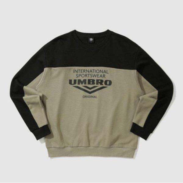 長袖Tシャツ JQS UP321CFS96-BLK ヴィンテージポップ ラウンドネック スウェットシャツ BLACK